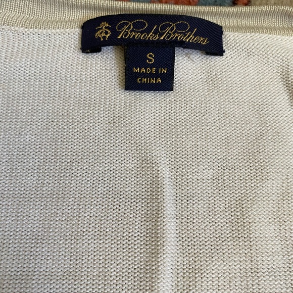 Brooks Brothers white/ beige cardigan - Picture 6 of 6